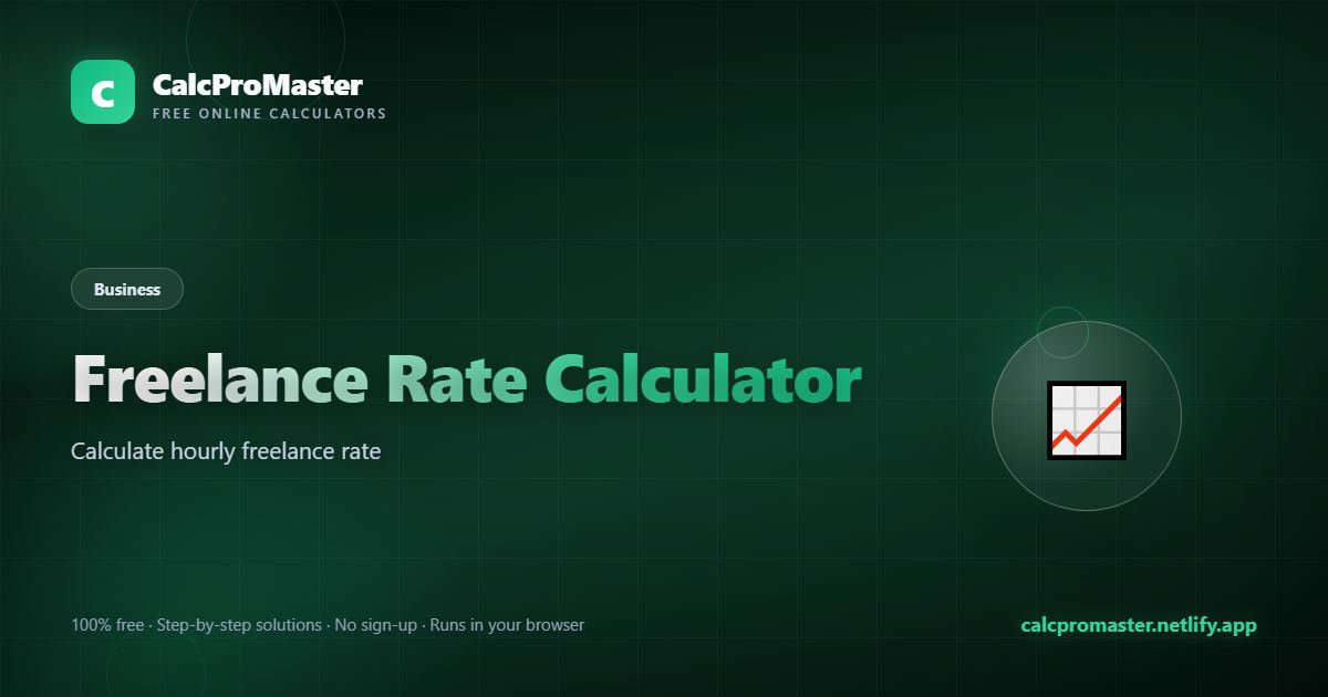 Freelance Rate Calculator calculator — free online tool