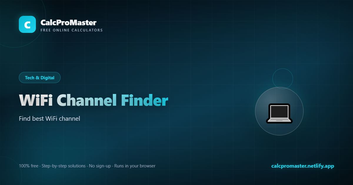 WiFi Channel Finder calculator — free online tool